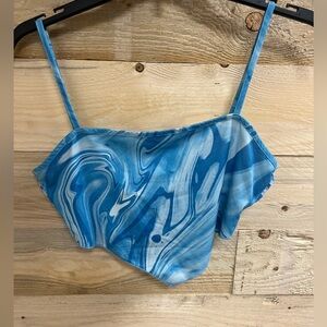 SHEIN blue crop top